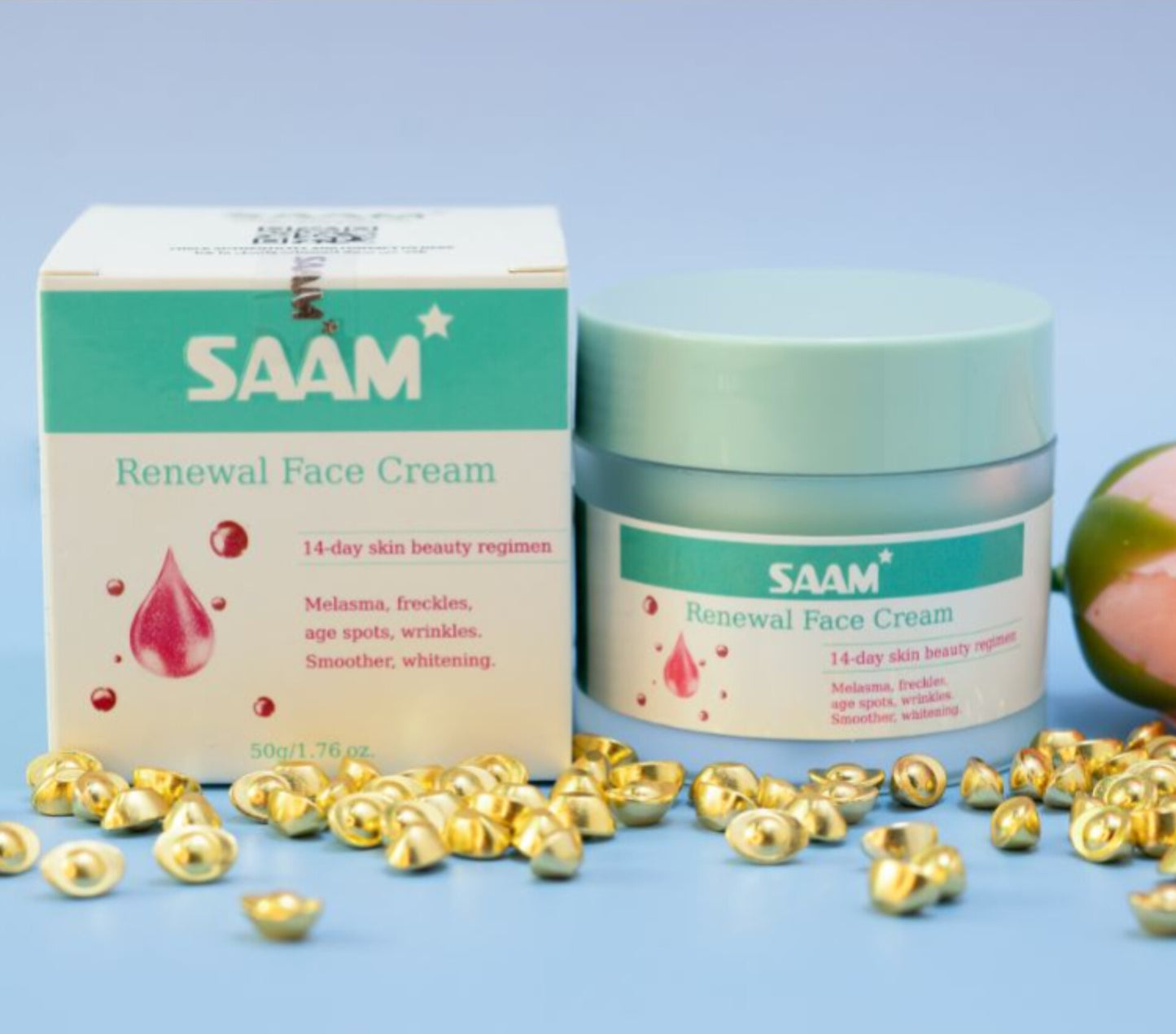 Creme Facial Renovador SAAM – Solução completa para melasma, sardas e manchas escuras