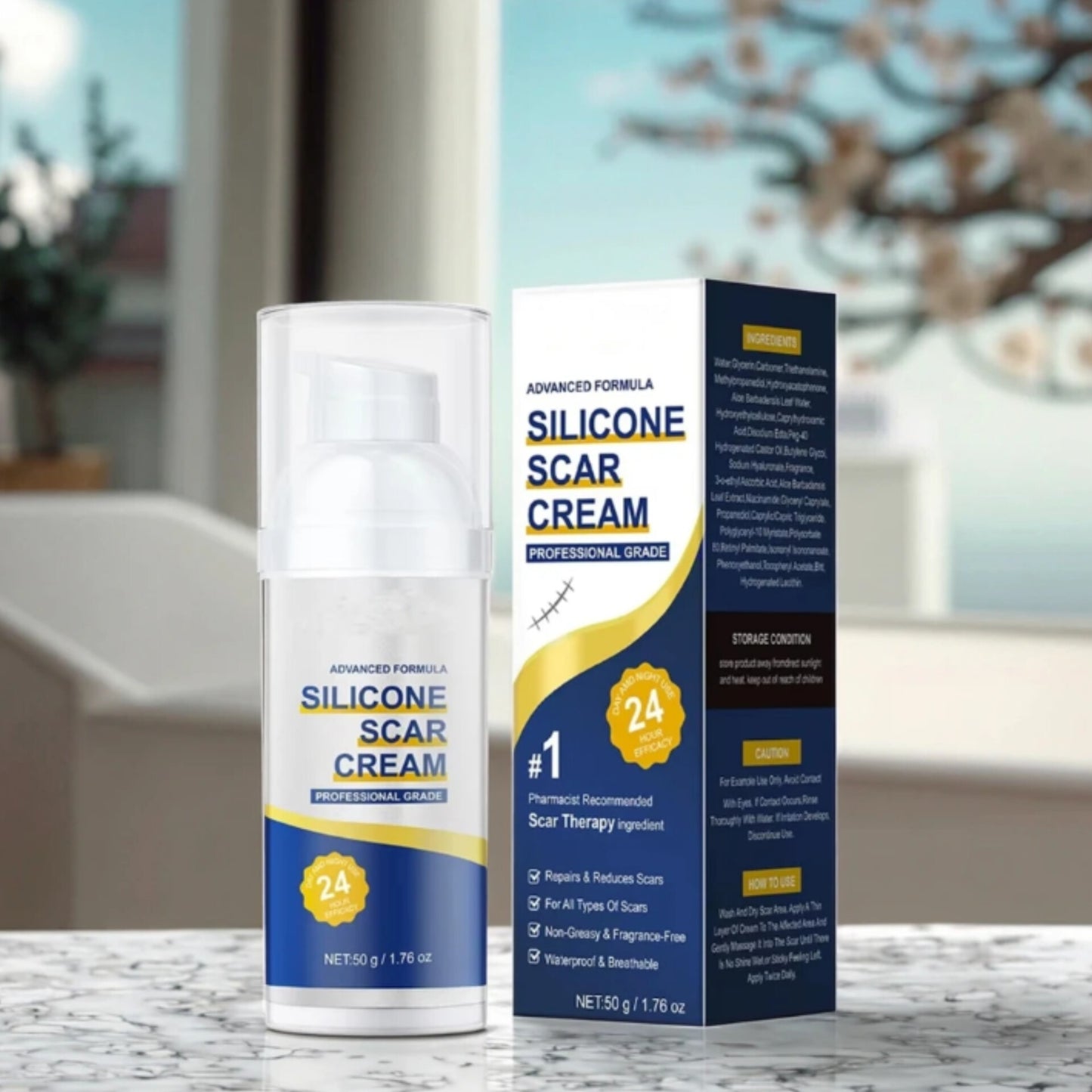 Creme de silicone removedor de Verrugas, Estrias, Marcas na pele, e todo o tipo de cicatrizes